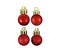 Northlight 18ct Red Shatterproof 4-Finish Christmas Ball Ornaments 1.25&#x22; (30mm)
